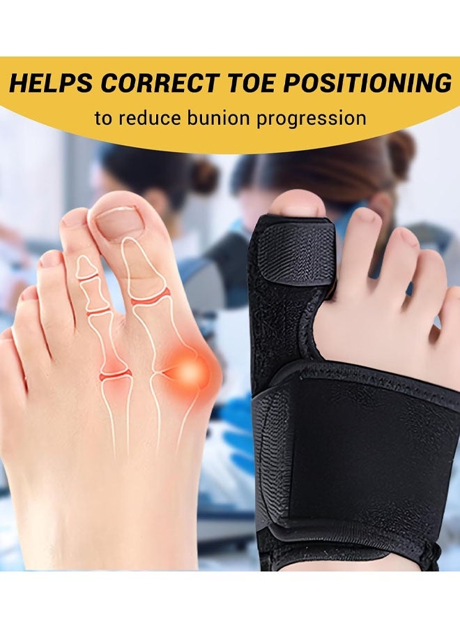 مصحح الورم للنساء عند إصبع القدم الكبير والرجال، دعامة للورم للنساء والرجال، جبائر مريحة للورم داعمة لتخفيف آلام إصبع القدم الكبير، جبيرة إبهام القدم لفرد أصابع القدم - Image 5